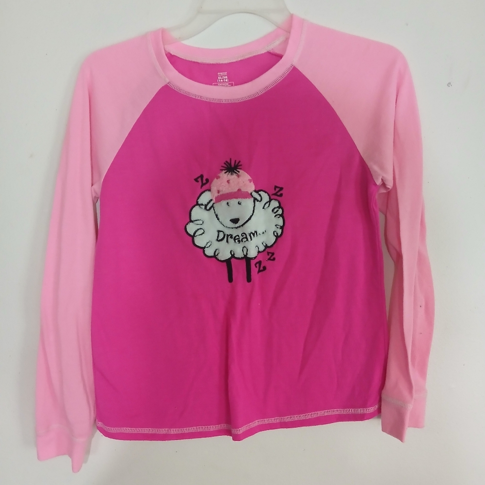 Cozy Pink Sheep Long Sleeve Tee (0125)